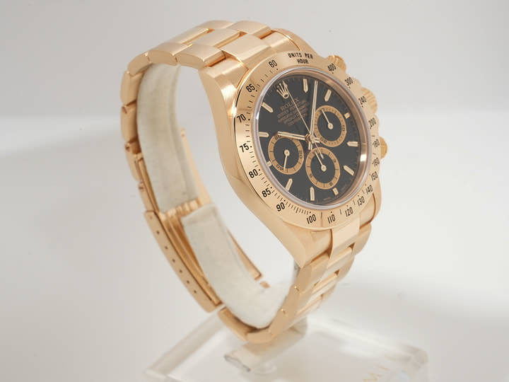 ロレックス デイトナ エルプリメロ Ref.16528 イエローゴールド ブラック文字盤 美品 h657pfp3