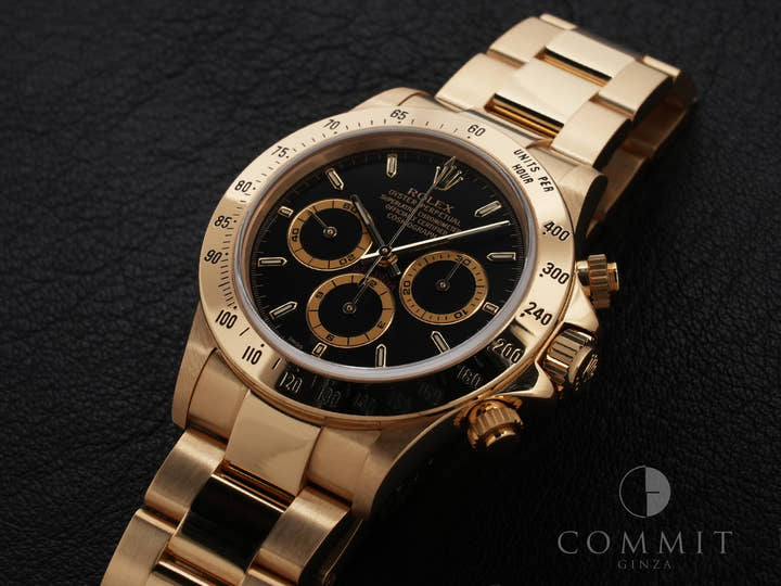 ロレックス デイトナ エルプリメロ Ref.16528 イエローゴールド ブラック文字盤 美品 h657pfp3