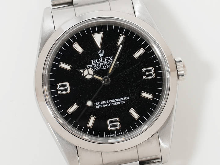 ロレックス エクスプローラーI Ref.14270 ステンレススチール ブラック文字盤