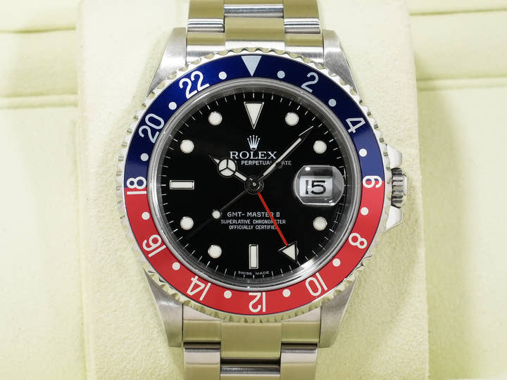 ロレックス GMTマスターII Ref.16710 ステンレススチール ブラック文字盤 オイスターブレスレット 中古 8pwu2xk8