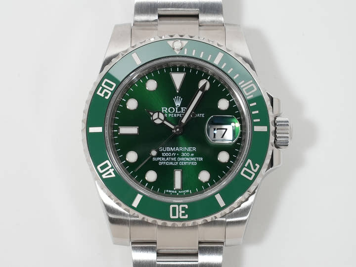 ロレックス サブマリーナー デイト Ref.116610LV ステンレススチール グリーン文字盤