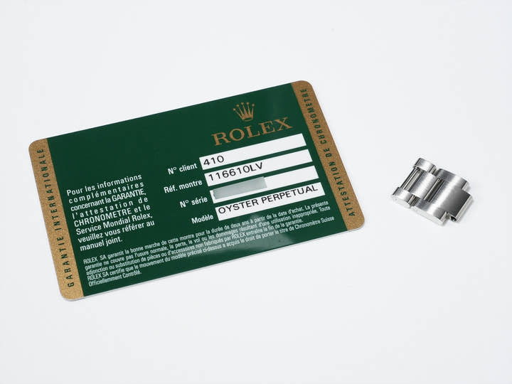 ロレックス サブマリーナー デイト Ref.116610LV ステンレススチール グリーン文字盤