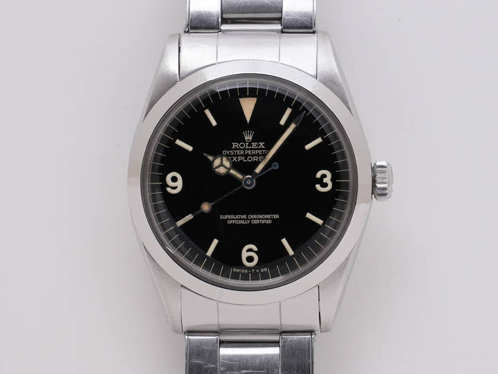 ロレックス エクスプローラーI Ref.1016 ステンレススチール ブラック文字盤 中古 76eya6c5