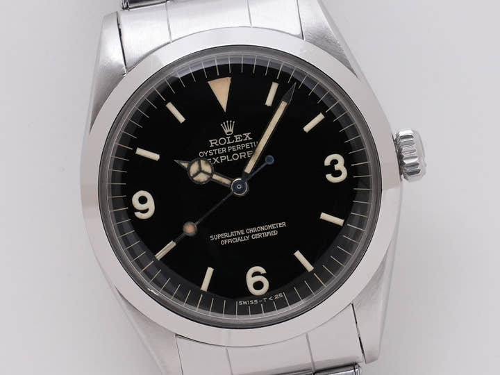 ロレックス エクスプローラーI Ref.1016 ステンレススチール ブラック文字盤 中古 76eya6c5