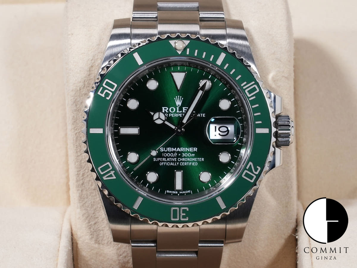 ロレックス サブマリーナー デイト Ref.116610LV ステンレススチール グリーン文字盤