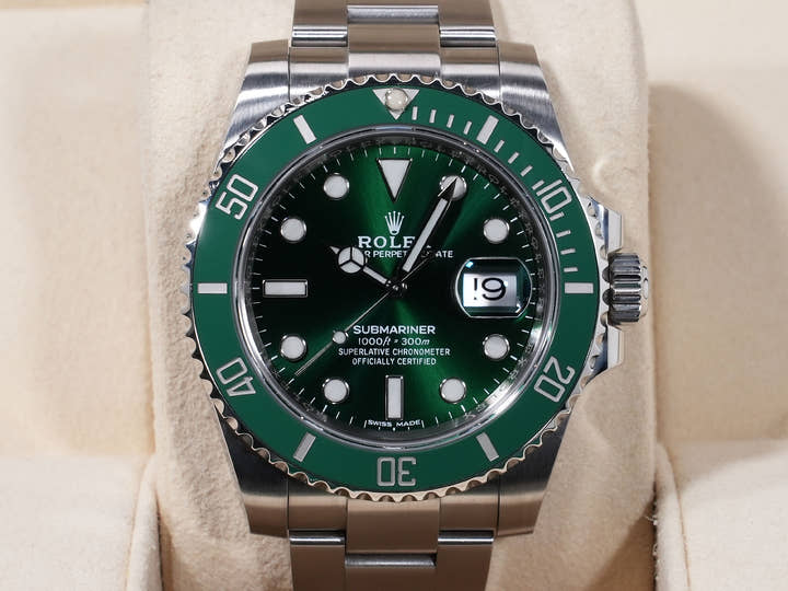 ロレックス サブマリーナー デイト Ref.116610LV ステンレススチール グリーン文字盤