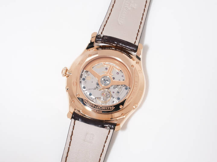 ジャガールクルト マスター ウルトラスリム ムーンフェイズ Ref.Q1362510 18KPG エッグシェルベージュ文字盤 美中古 curswbda