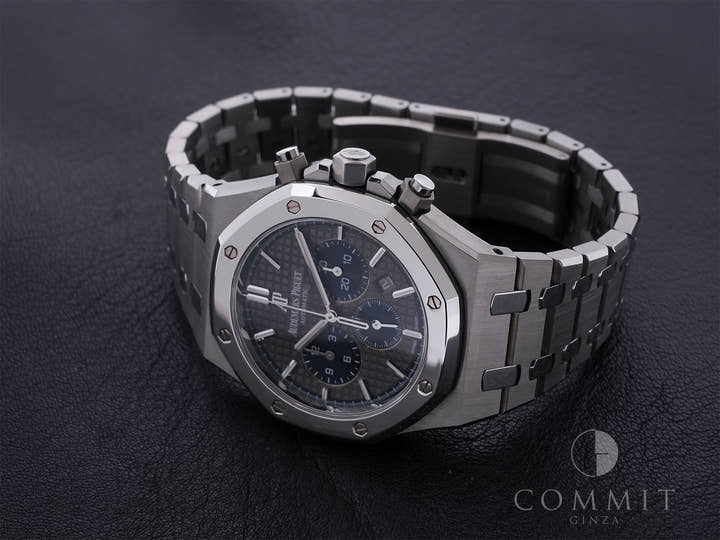 Audemars Piguet Royal Oak Chronograph Ref. 26331IP.OO.1220IP.01 Titanium/Platinum Slate Grey x Blue Dial
