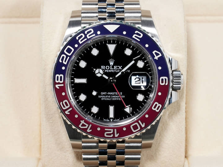 ロレックス GMTマスターII Ref.126710BLRO ステンレススチール ブラック文字盤 ジュビリーブレスレット