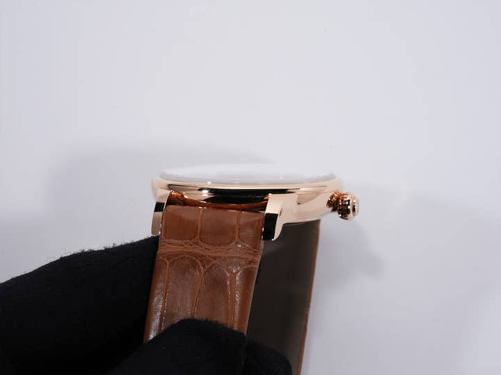 ジャケドロー グラン・セコンド カンティエーム アイボリーエナメル Ref.J007023200 ローズゴールド アイボリーエナメル文字盤 美中古 433mokmg