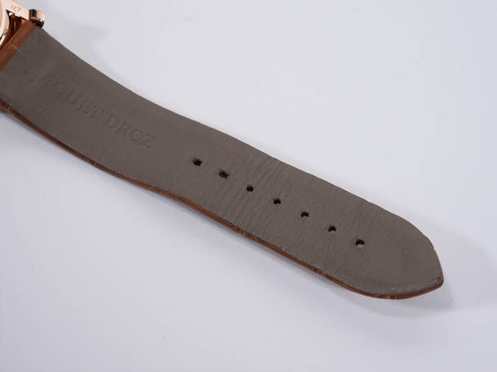 ジャケドロー グラン・セコンド カンティエーム アイボリーエナメル Ref.J007023200 ローズゴールド アイボリーエナメル文字盤 美中古 433mokmg