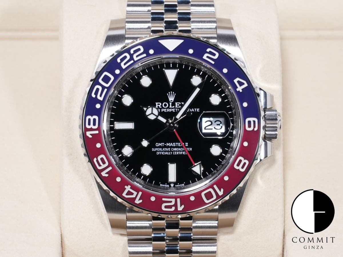 ロレックス GMTマスターII Ref.126710BLRO ステンレススチール ブラック文字盤 ジュビリーブレスレット