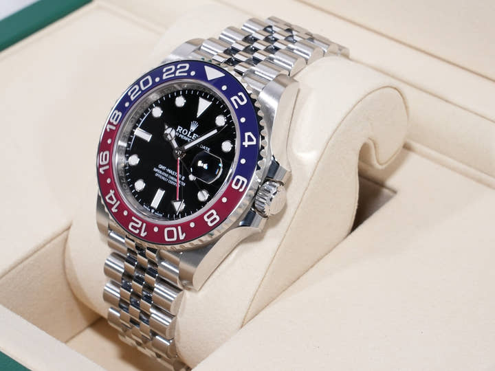 ロレックス GMTマスターII Ref.126710BLRO ステンレススチール ブラック文字盤 ジュビリーブレスレット