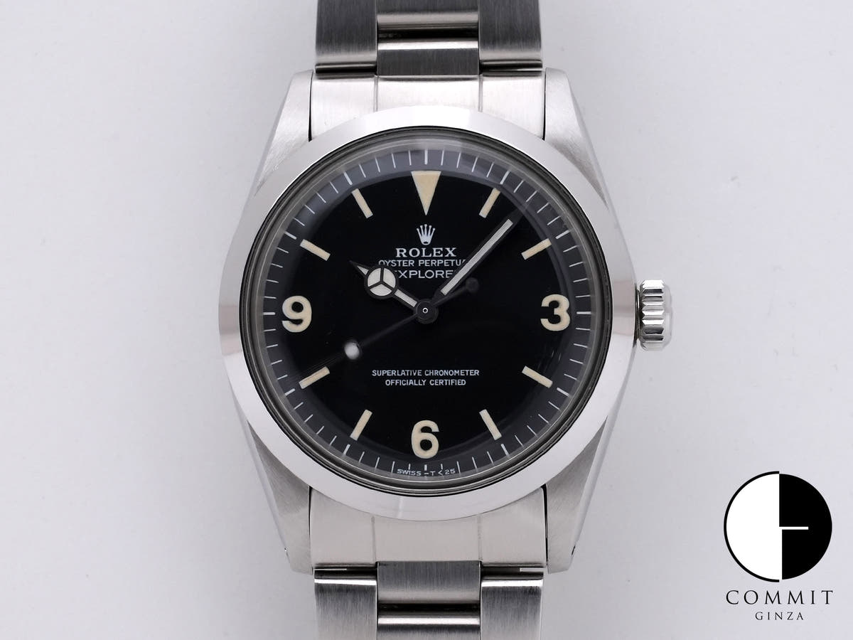 ロレックス エクスプローラーI Ref.1016 ステンレススチール ブラック文字盤 美中古 rcbk9jtz