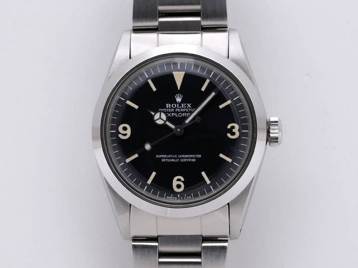 ロレックス エクスプローラーI Ref.1016 ステンレススチール ブラック文字盤 美中古 rcbk9jtz