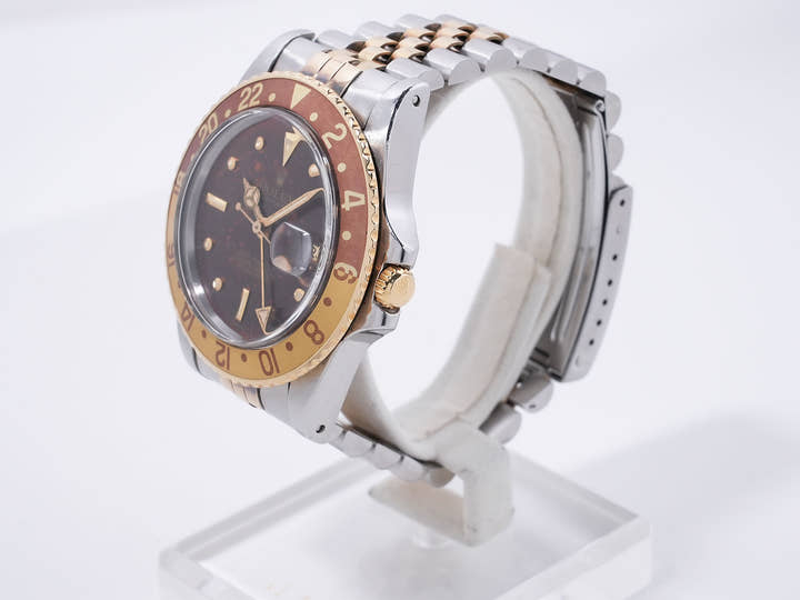 ロレックス GMTマスター Ref.16753 ステンレススチール/イエローゴールド ブラウン文字盤 ジュビリーブレスレット