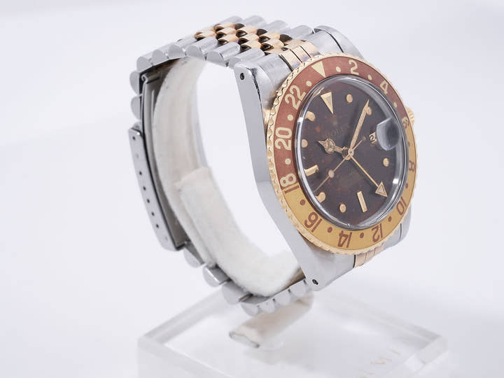 ロレックス GMTマスター Ref.16753 ステンレススチール/イエローゴールド ブラウン文字盤 ジュビリーブレスレット