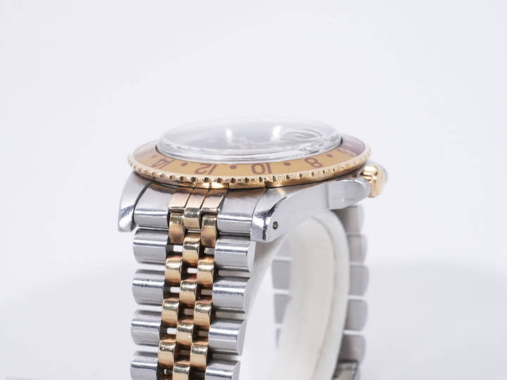 ロレックス GMTマスター Ref.16753 ステンレススチール/イエローゴールド ブラウン文字盤 ジュビリーブレスレット
