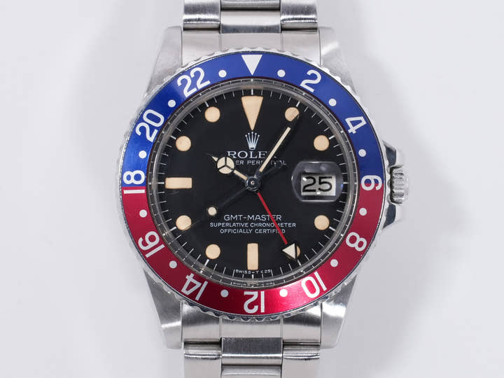 ロレックス GMTマスター Ref.1675 ステンレススチール ブラック文字盤 オイスターブレスレット