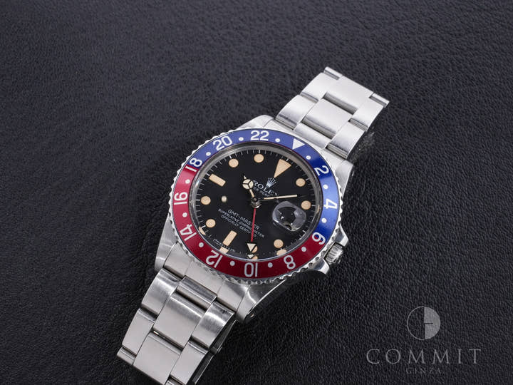 ロレックス GMTマスター Ref.1675 ステンレススチール ブラック文字盤 オイスターブレスレット