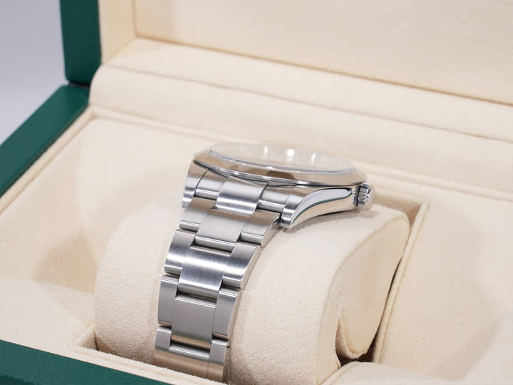 Rolex Explorer I, Mirror Black Dial, Ref. 214270, Stainless Steel