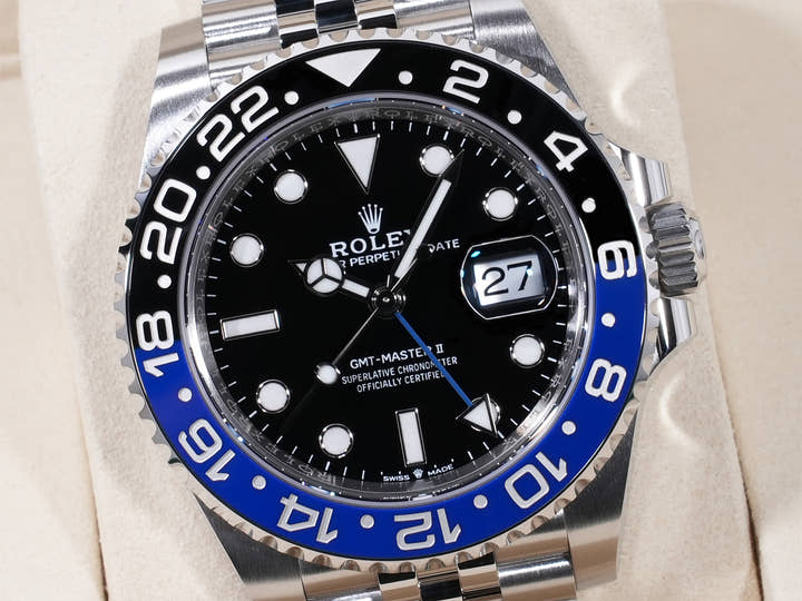 ロレックス GMTマスターII Ref.126710BLNR ステンレススチール ブラック文字盤 ジュビリーブレスレット