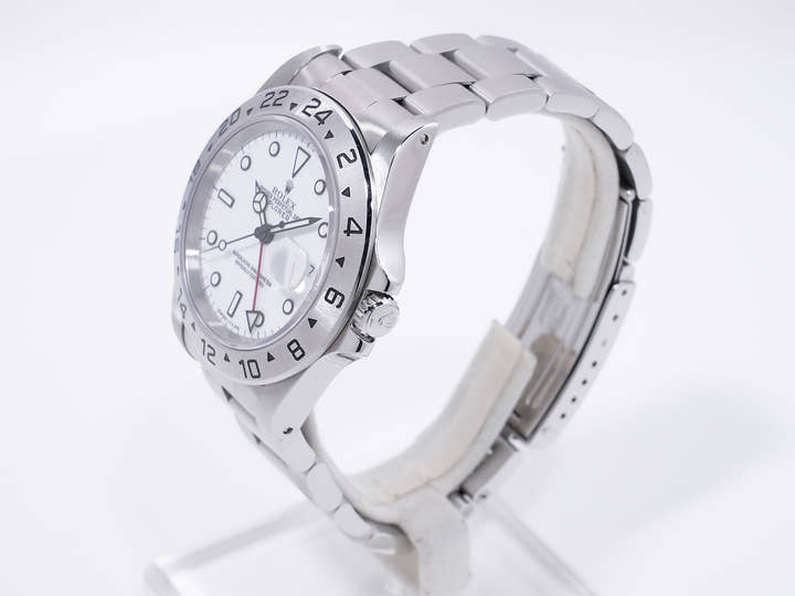 ロレックス エクスプローラーII Ref.16570 ステンレススチール ホワイト文字盤