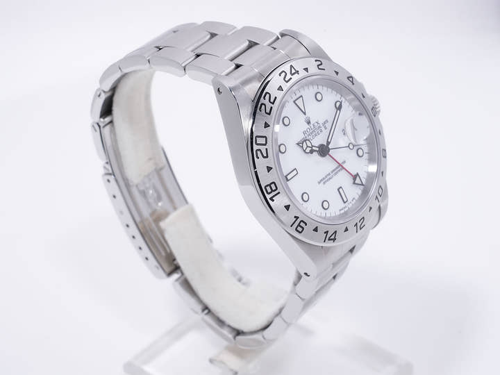 ロレックス エクスプローラーII Ref.16570 ステンレススチール ホワイト文字盤