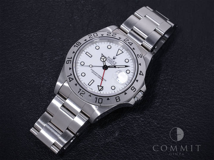 ロレックス エクスプローラーII Ref.16570 ステンレススチール ホワイト文字盤