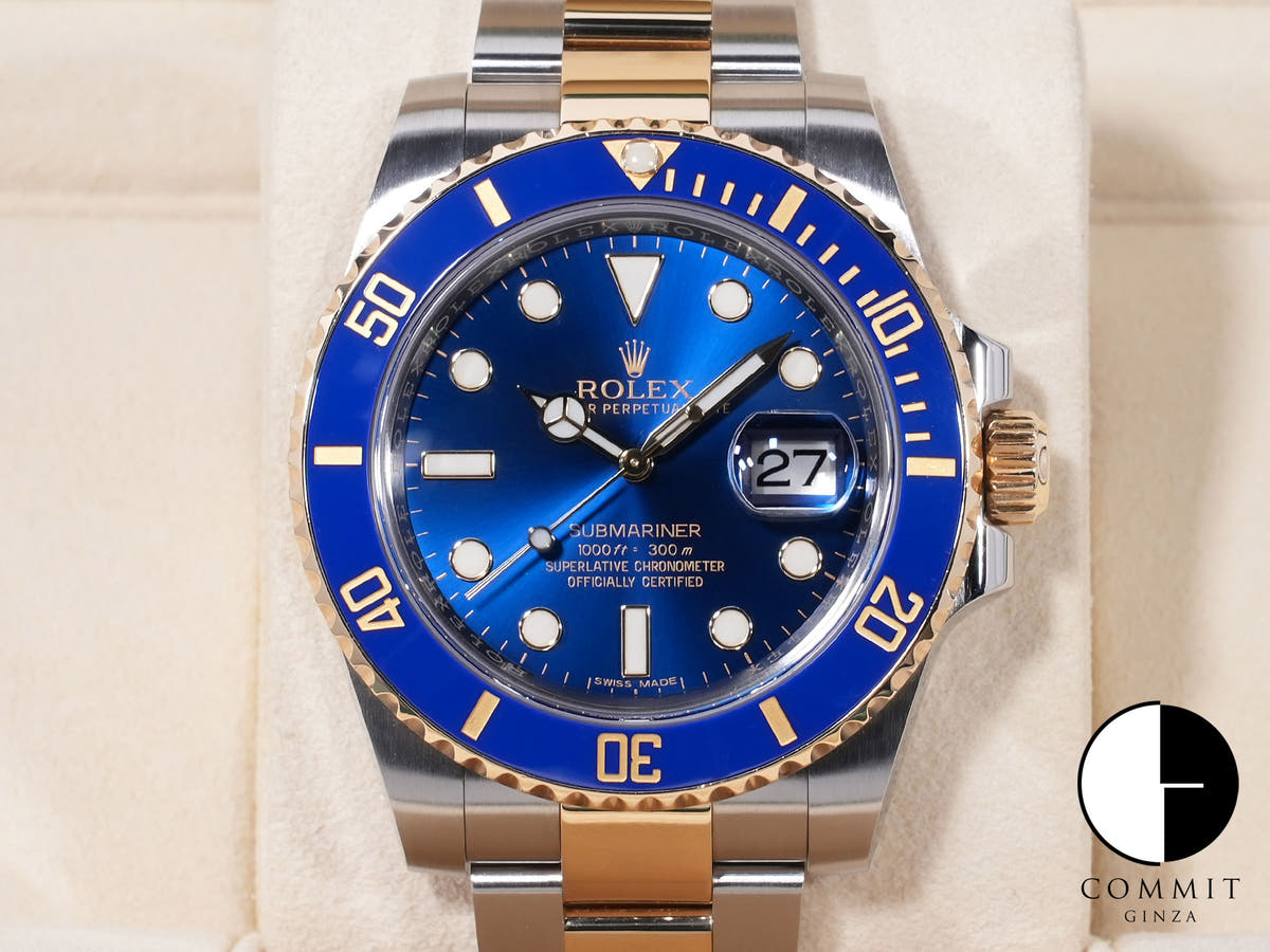 ロレックス サブマリーナー デイト Ref.116613LB ステンレススチール/イエローゴールド ブルー文字盤