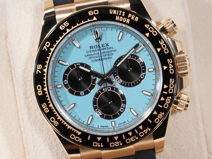 ロレックス デイトナ Ref.126518LN イエローゴールド ターコイズブルー文字盤