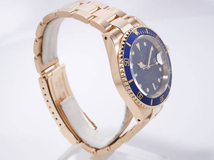 ロレックス サブマリーナー デイト Ref.16618 イエローゴールド ブルー文字盤