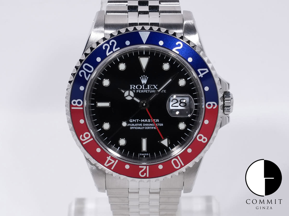 ロレックス GMTマスター Ref.16700 ステンレススチール ブラック文字盤 ジュビリーブレスレット 中古 ji6phgbn