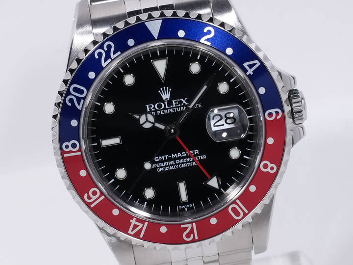 ロレックス GMTマスター Ref.16700 ステンレススチール ブラック文字盤 ジュビリーブレスレット 中古 ji6phgbn