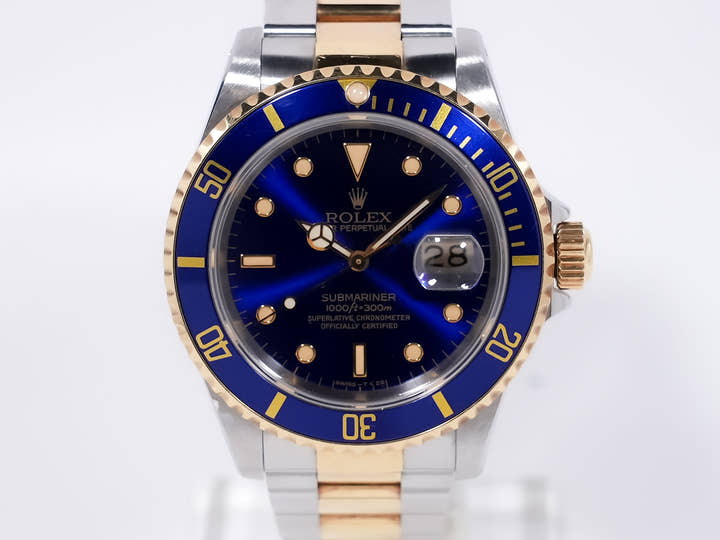 ロレックス サブマリーナー デイト Ref.16613 ステンレススチール/イエローゴールド ブルー文字盤