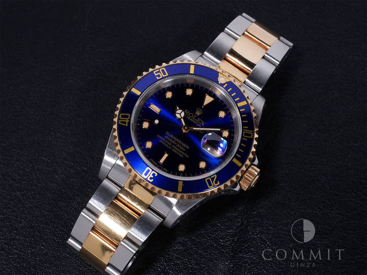 ロレックス サブマリーナー デイト Ref.16613 ステンレススチール/イエローゴールド ブルー文字盤