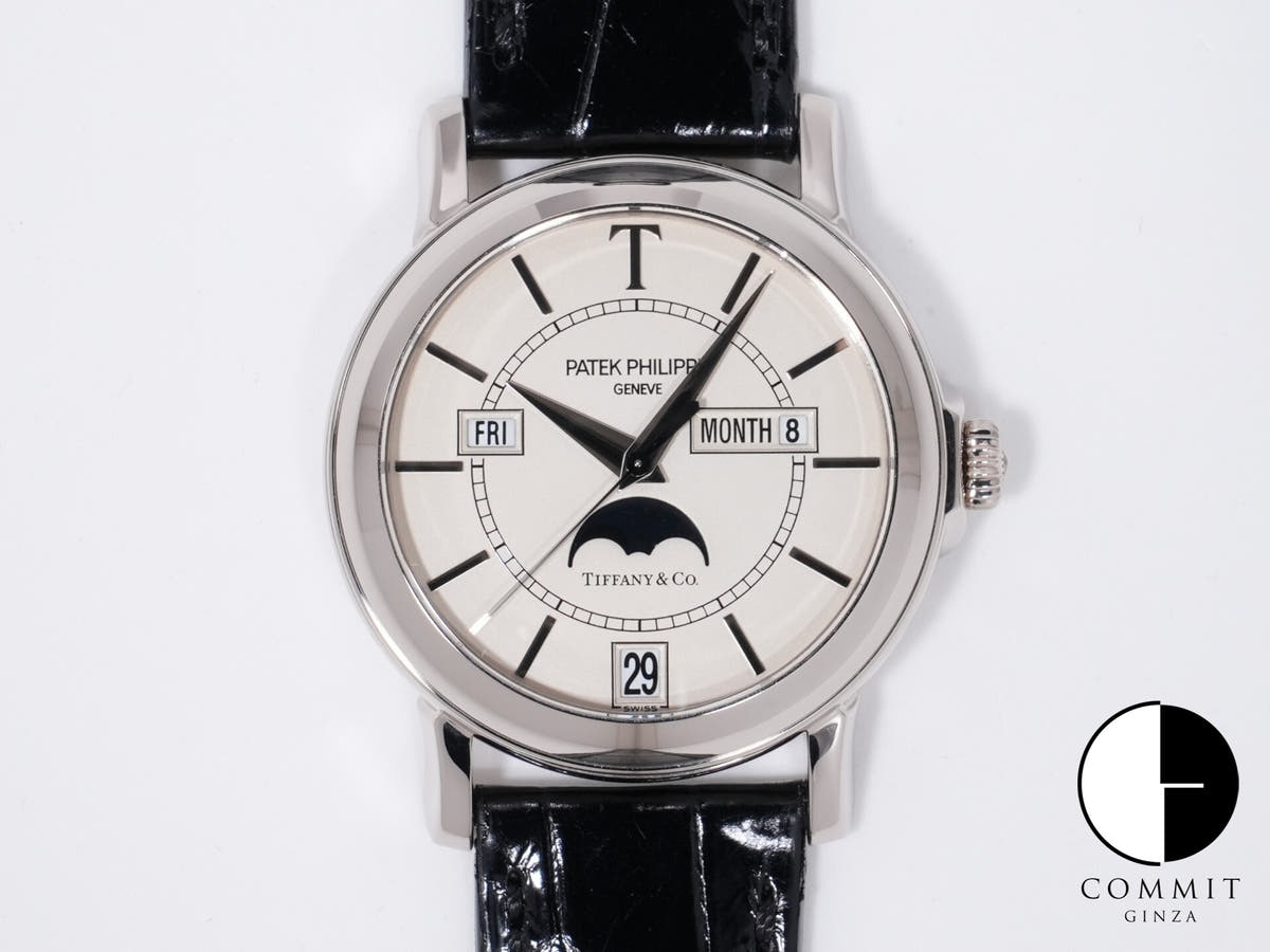 パテックフィリップ アニュアルカレンダー T150 TIFFANY&CO. Ref.5150G ホワイトゴールド シルバー文字盤 美品 qjv9k2yg