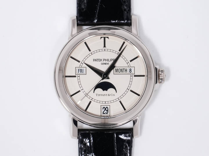 パテックフィリップ アニュアルカレンダー T150 TIFFANY&CO. Ref.5150G ホワイトゴールド シルバー文字盤 美品 qjv9k2yg