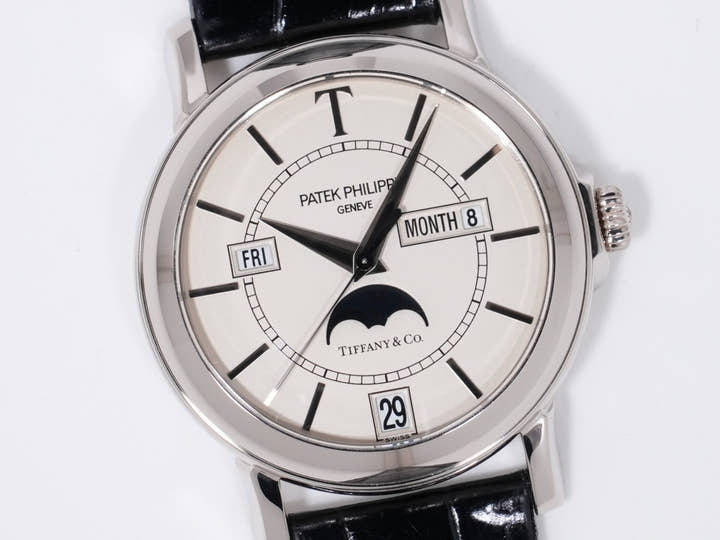 パテックフィリップ アニュアルカレンダー T150 TIFFANY&CO. Ref.5150G ホワイトゴールド シルバー文字盤 美品 qjv9k2yg