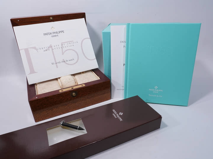 パテックフィリップ アニュアルカレンダー T150 TIFFANY&CO. Ref.5150G ホワイトゴールド シルバー文字盤 美品 qjv9k2yg