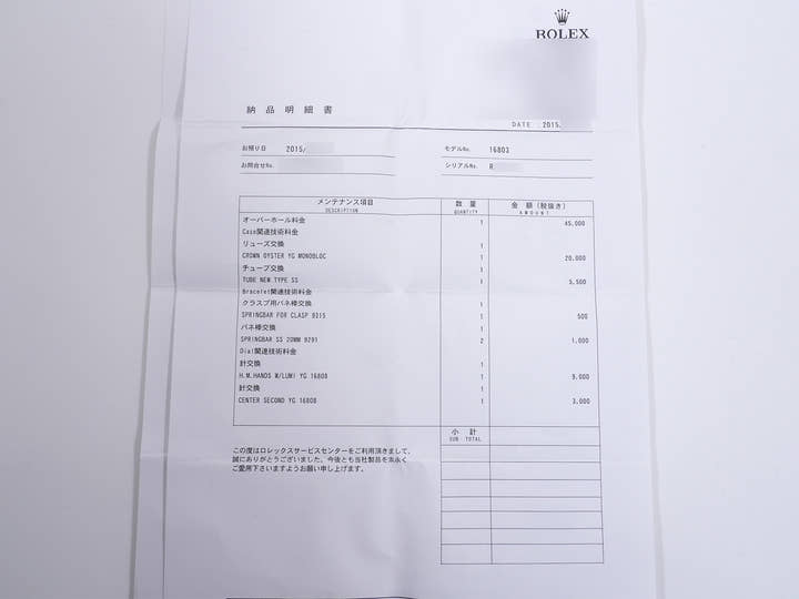 ロレックス サブマリーナー デイト Ref.16803 ステンレススチール/イエローゴールド ブルー文字盤 中古 4uxu7vcf