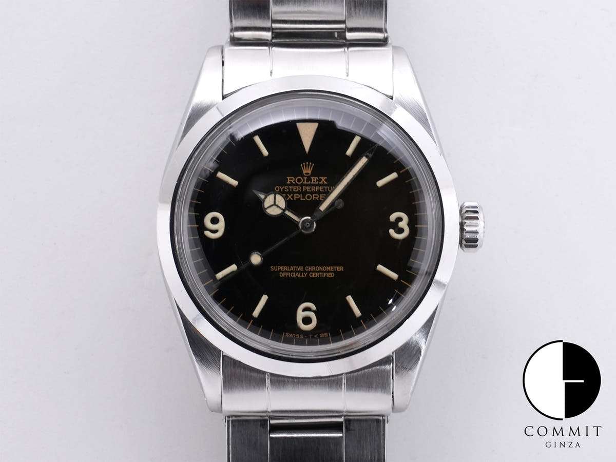 ロレックス エクスプローラーI Ref.1016M ステンレススチール ブラック文字盤
