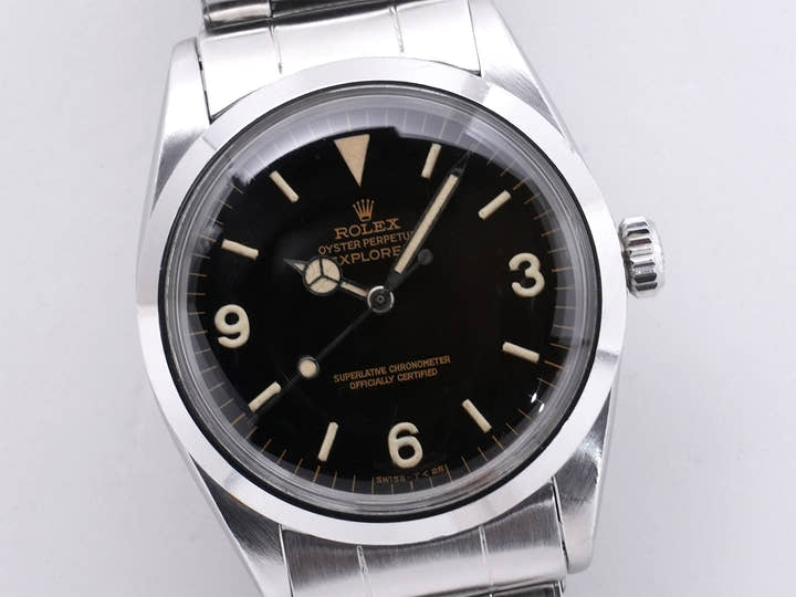 ロレックス エクスプローラーI Ref.1016M ステンレススチール ブラック文字盤