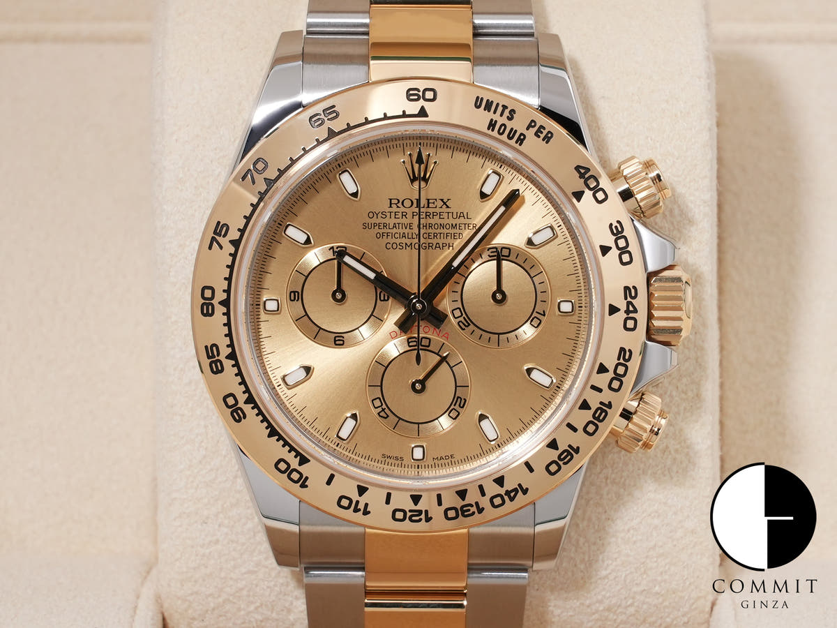 ロレックス デイトナ Ref.116503 ステンレススチール/イエローゴールド シャンパン文字盤