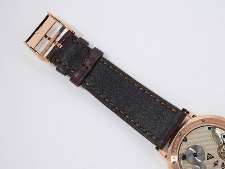 A.ランゲ&ゾーネ サクソニア フラッハ Ref.201.033 18KPG シルバー文字盤 未使用 gdqrs4m4