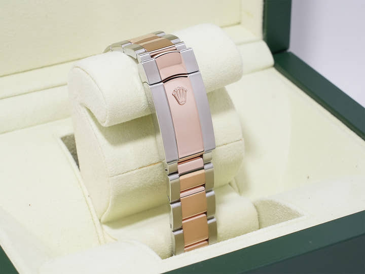 ロレックス デイトジャスト36 Ref.126231 ステンレススチール/エバーローズゴールド チョコレートxホリコンピューター文字盤 オイスターブレスレット 美品 9e9fohg3