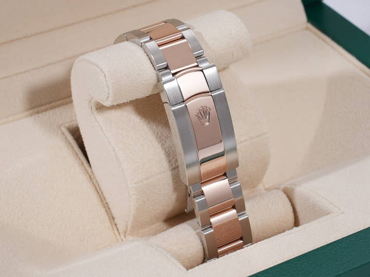 ロレックス デイトジャスト41 Ref.126331 ステンレススチール/エバーローズゴールド チョコレート文字盤 オイスターブレスレット 美品 gkjup73b