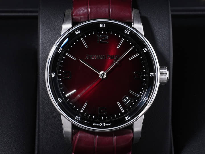 Audemars Piguet CODE 11.59 by Audemars Piguet Ref. 15210BC.OO.A068CR.01 White Gold with Smoked Burgundy Lacquer Dial