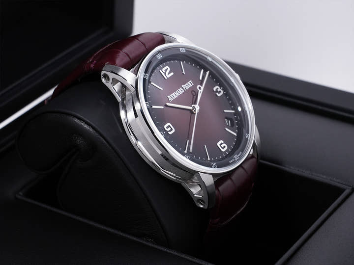 Audemars Piguet CODE 11.59 by Audemars Piguet Ref. 15210BC.OO.A068CR.01 White Gold with Smoked Burgundy Lacquer Dial