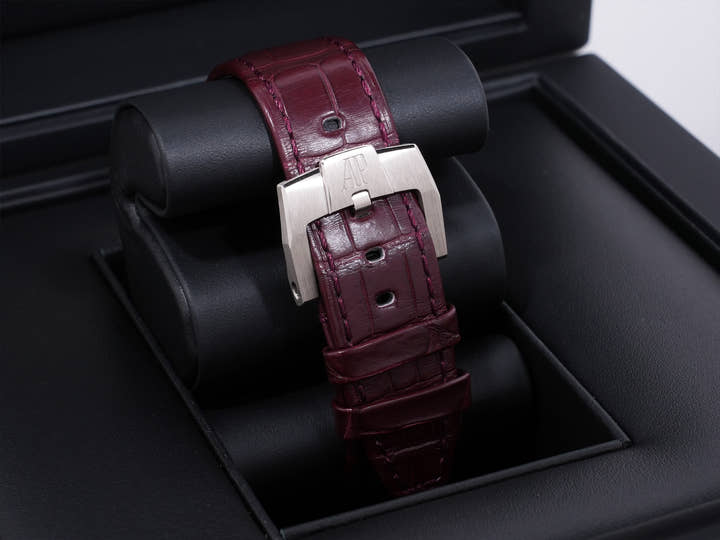 Audemars Piguet CODE 11.59 by Audemars Piguet Ref. 15210BC.OO.A068CR.01 White Gold with Smoked Burgundy Lacquer Dial